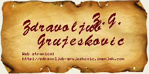 Zdravoljub Grujesković vizit kartica